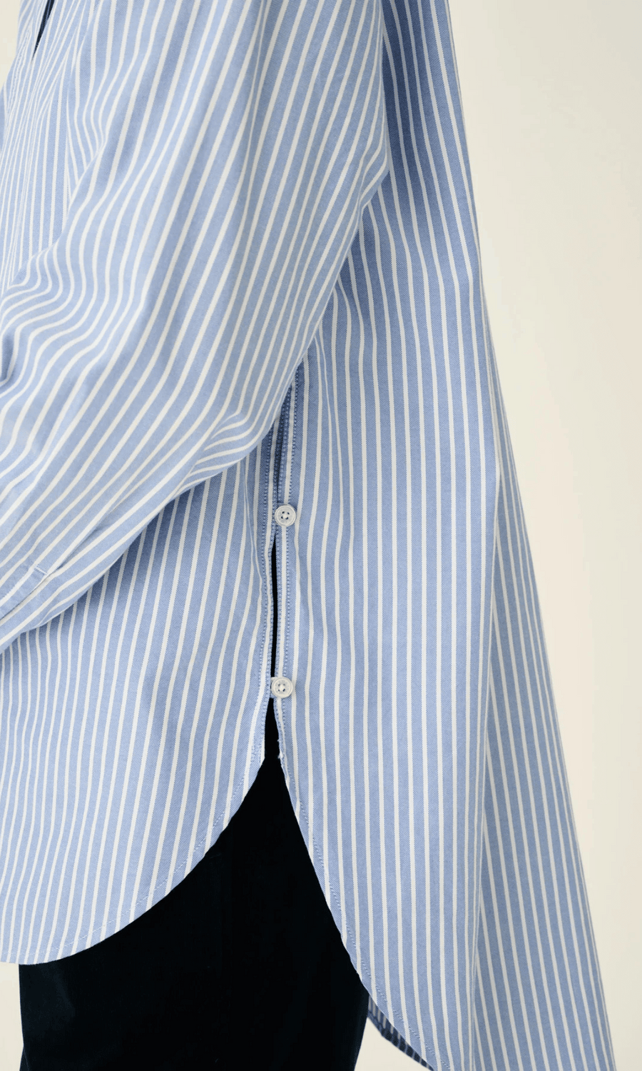 Rue de Tokyo • Shelby Stripe Shirt • Blue White Stripe