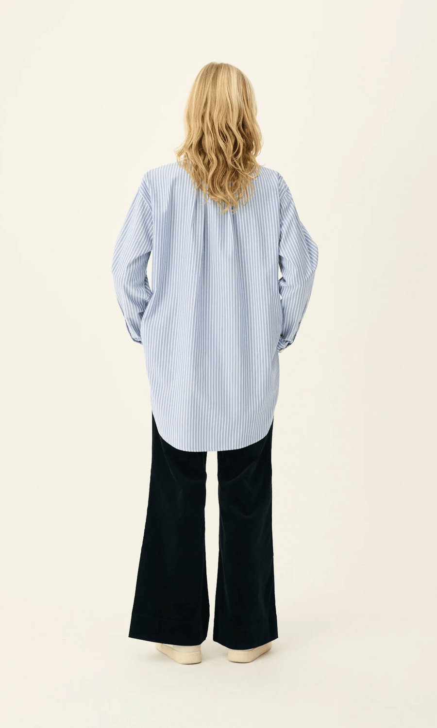 Rue de Tokyo • Shelby Stripe Shirt • Blue White Stripe