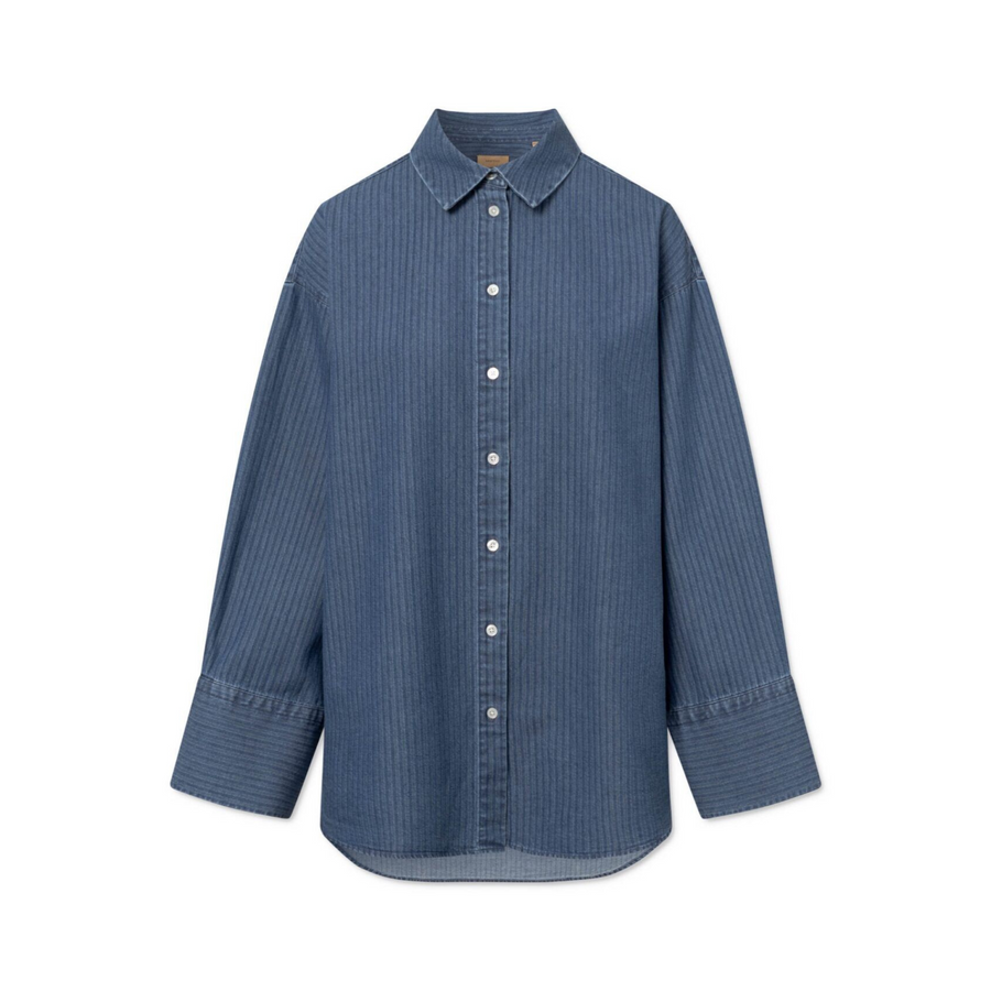 Rue de Tokyo • Sumiko Shirt • Striped Denim