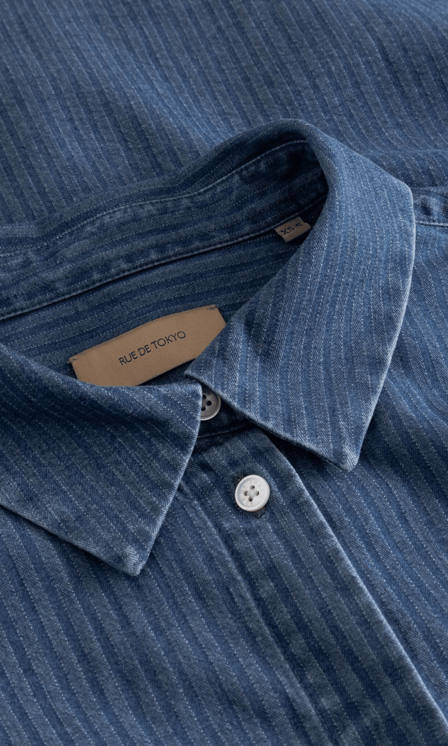 Rue de Tokyo • Sumiko Shirt • Striped Denim