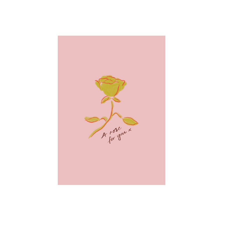 Saffari Studio • A Rose For You • Blank Card