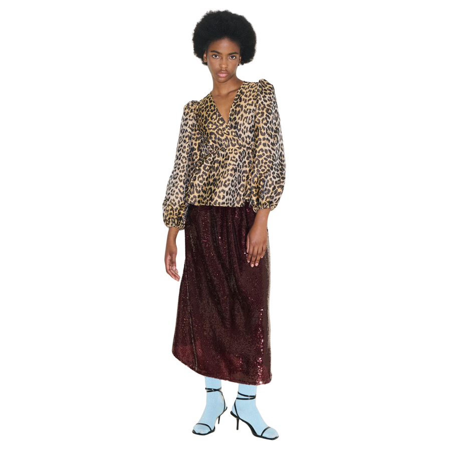 Samdi • Bella Shirt • Leopard Jacquard