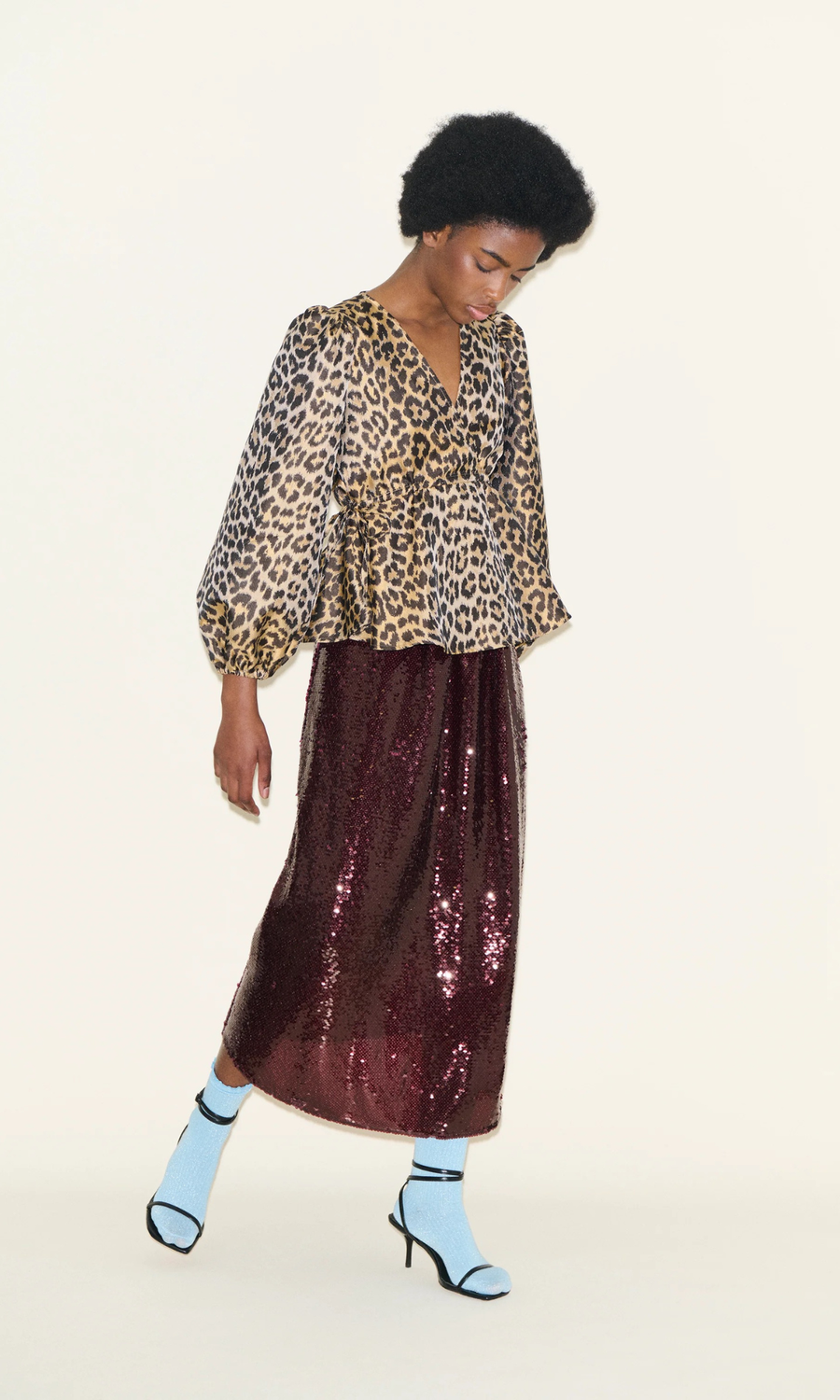 Samdi • Bella Shirt • Leopard Jacquard