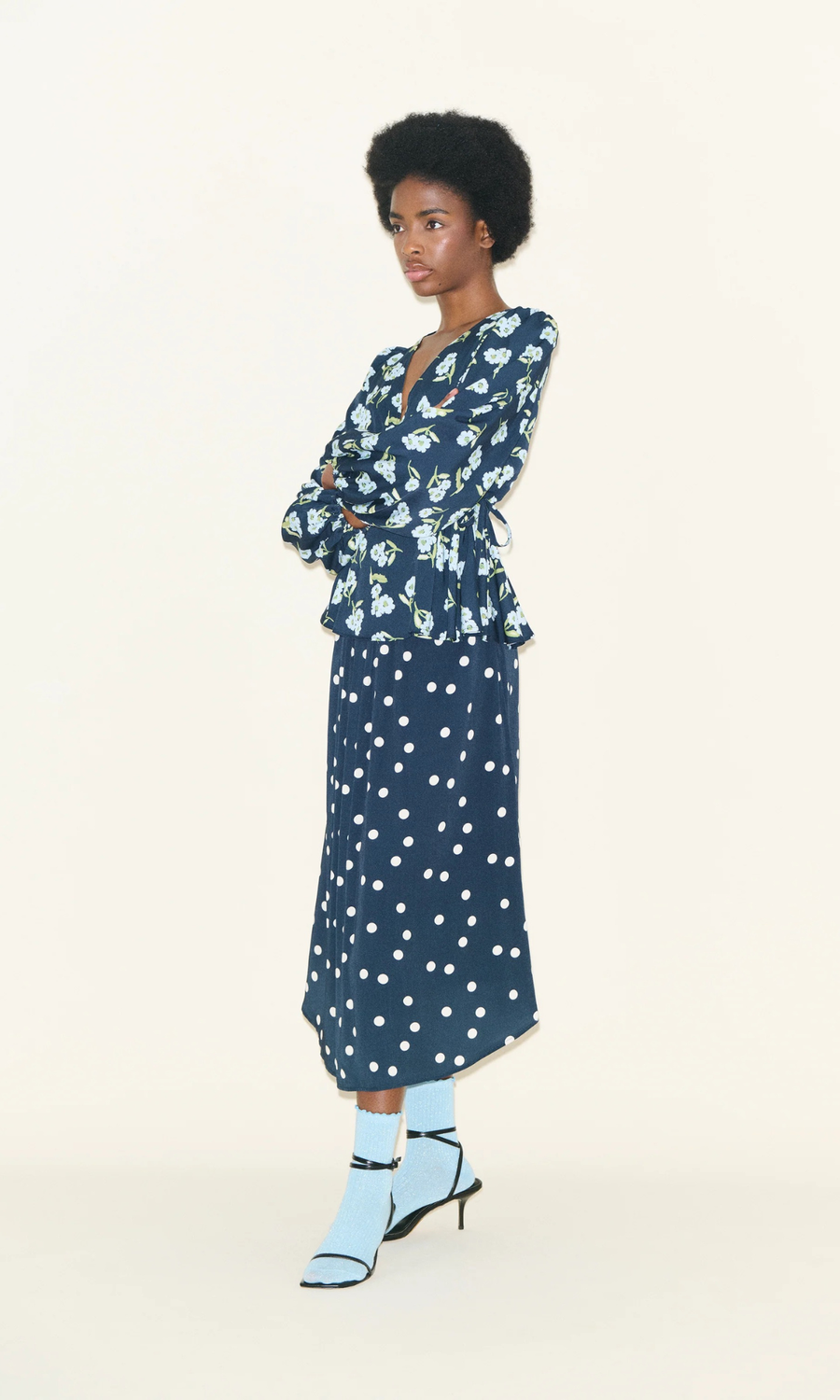 Samdi • Bella Shirt • Powder Flowers