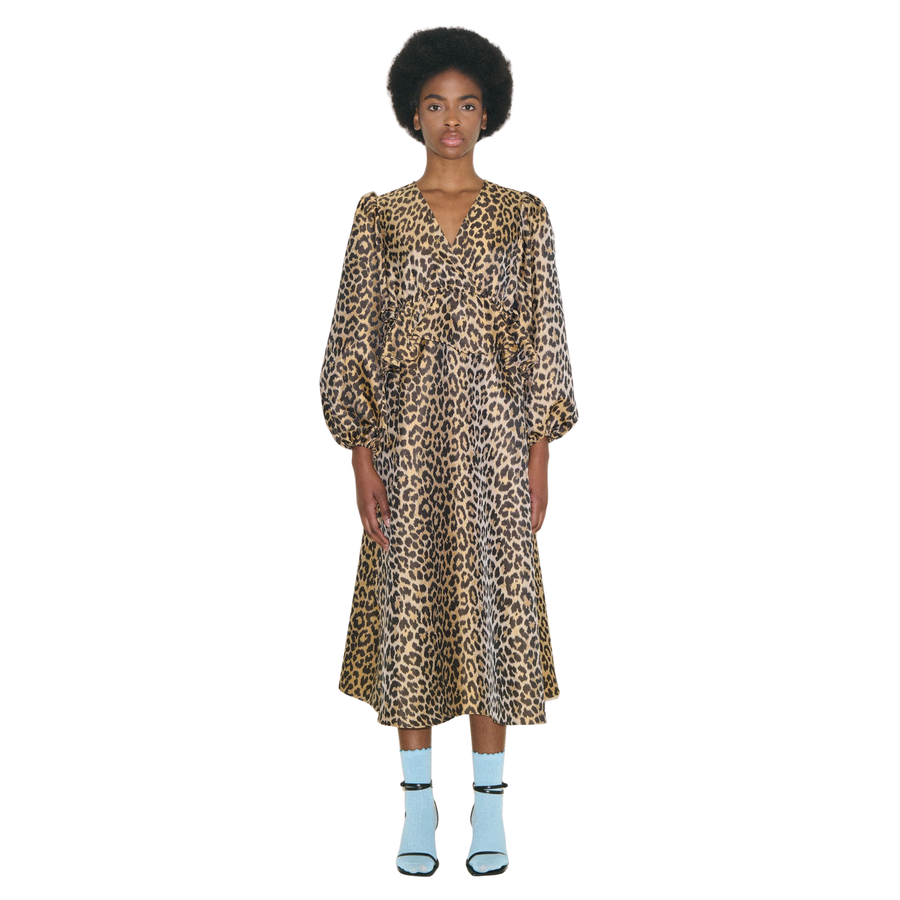 Samdi • Dasha Dress • Leopard Jacquard
