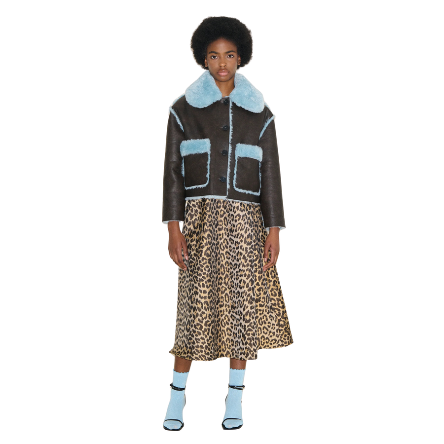 Samdi • Johanna Jacket • Chocolate/Powder Blue