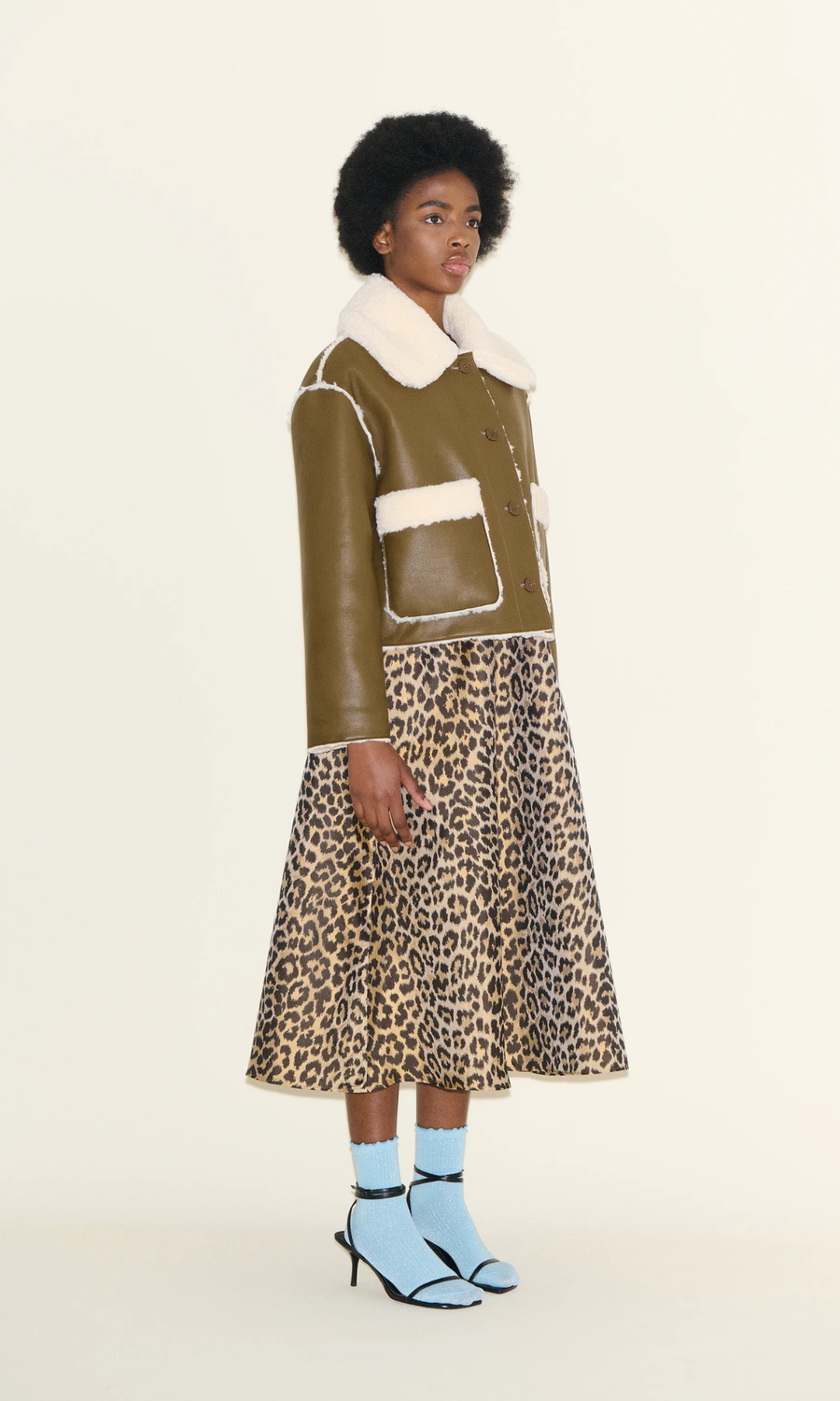 Samdi • Johanna Jacket • Olive/Cream