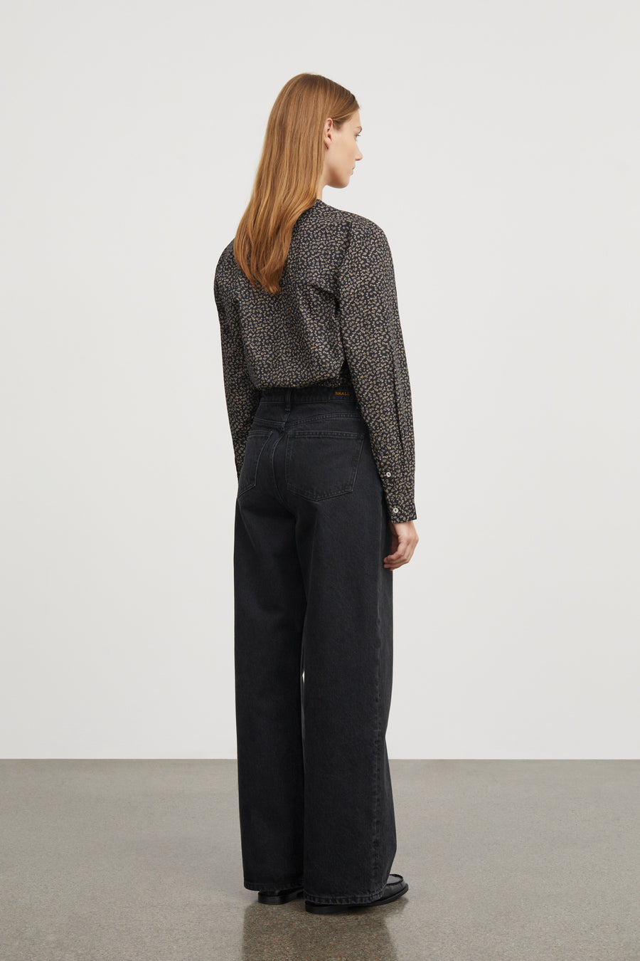 Skall Studio • Agnes Shirt • Eline Print/Black/Brown