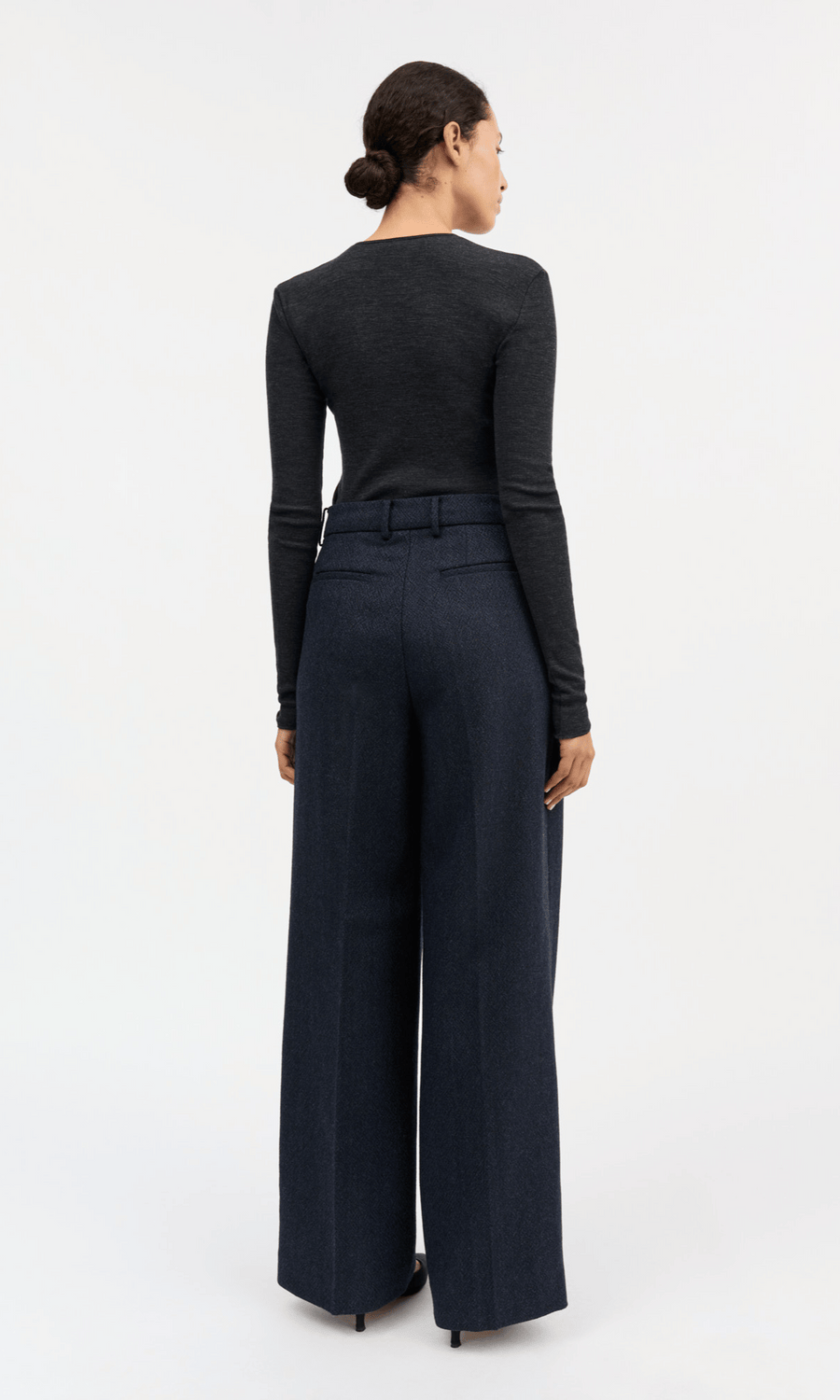 Skall Studio • Amy Blouse • Dark Grey Melange