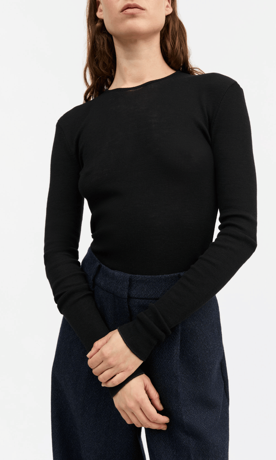 Skall Studio • Amy O-Neck Blouse • Black