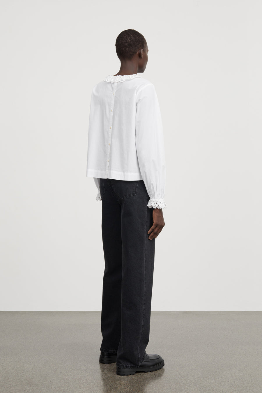 Skall Studio • Cornflower Blouse • Optic White