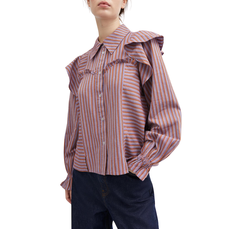 Skall Studio • Dauphine Shirt • Violet/Orange