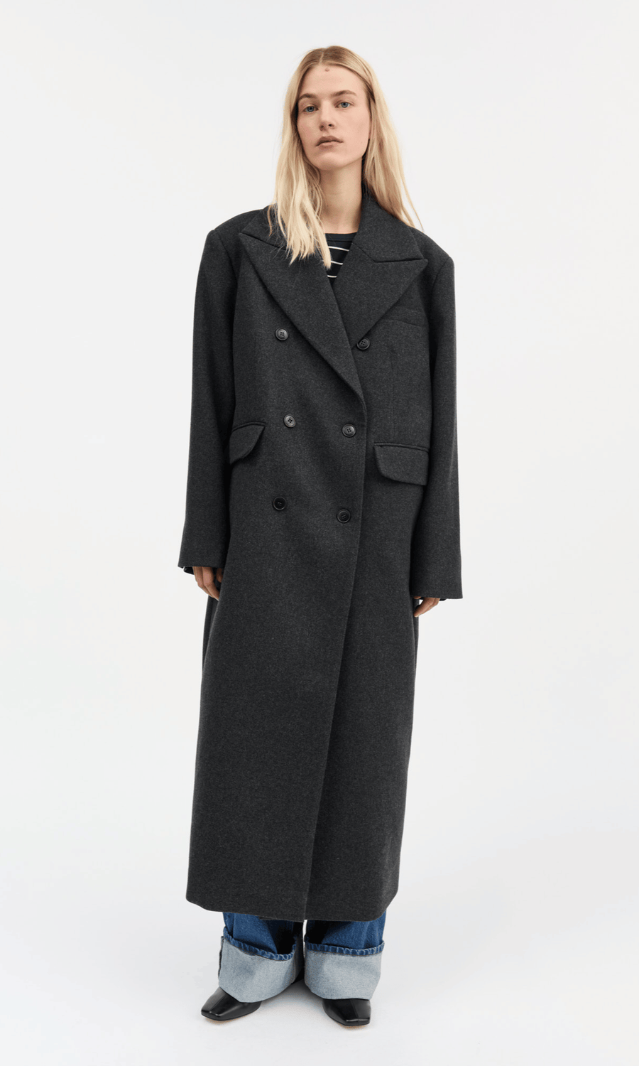 Skall Studio • David Coat • Dark Grey Melange