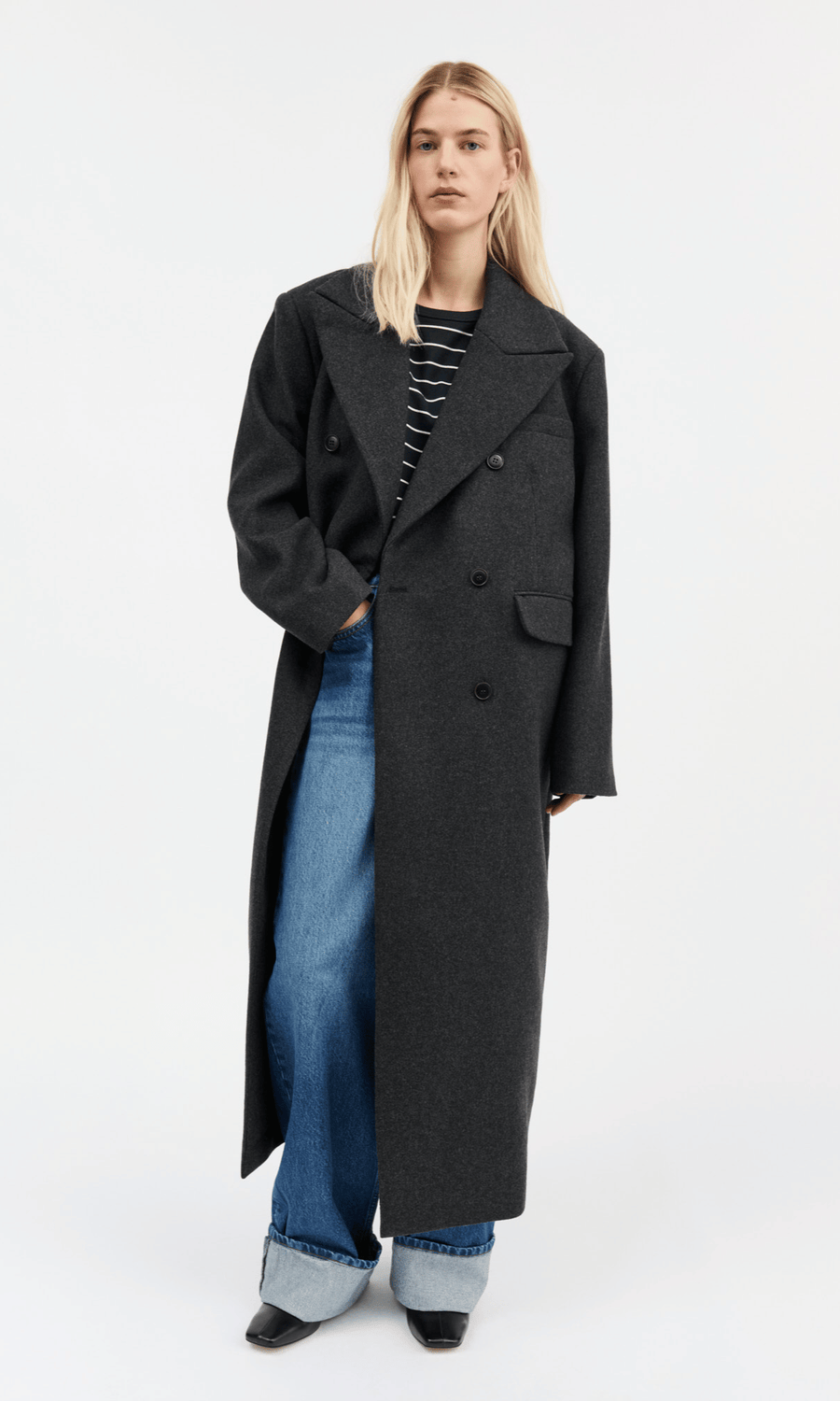 Skall Studio • David Coat • Dark Grey Melange