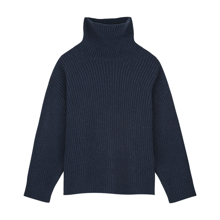 Skall Studio • Diana T-Neck Jumper • Navy