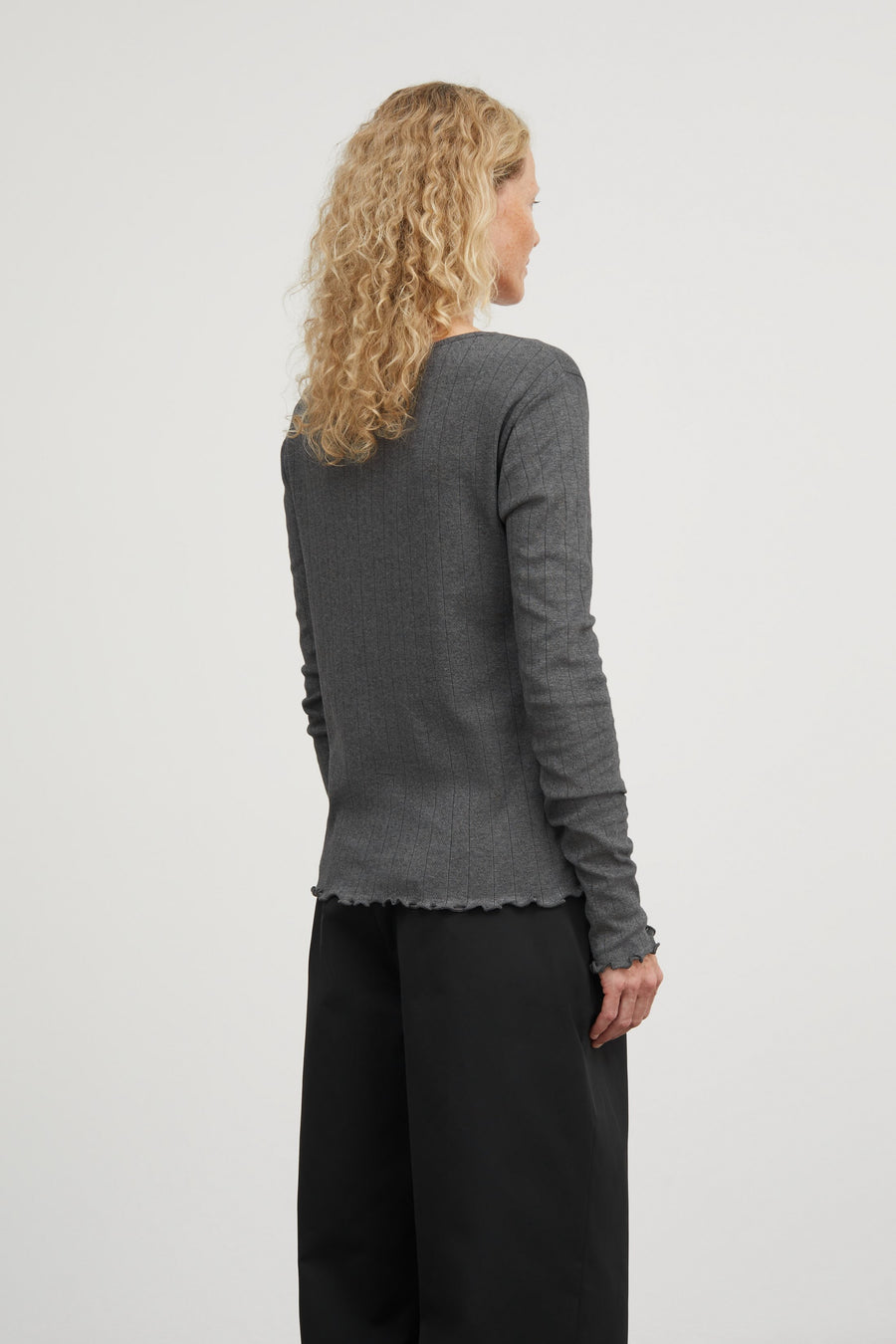 Skall Studio • Edie Cardigan • Dark Grey Melange