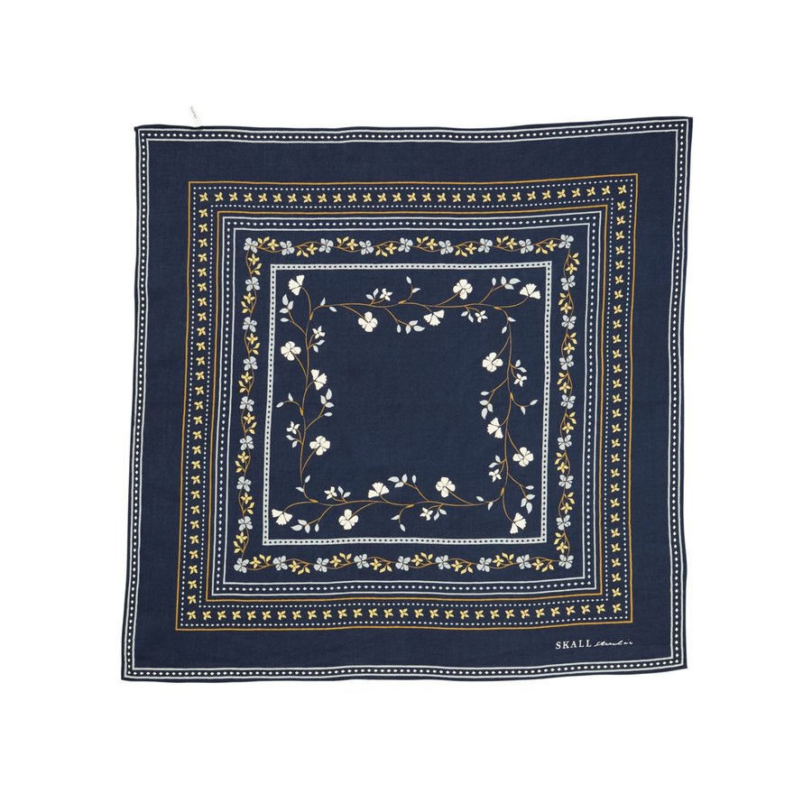 Skall Studio • Floral Scarf • Navy