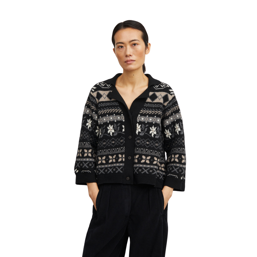 Skall Studio • Leonora Cardigan • Black/Grey