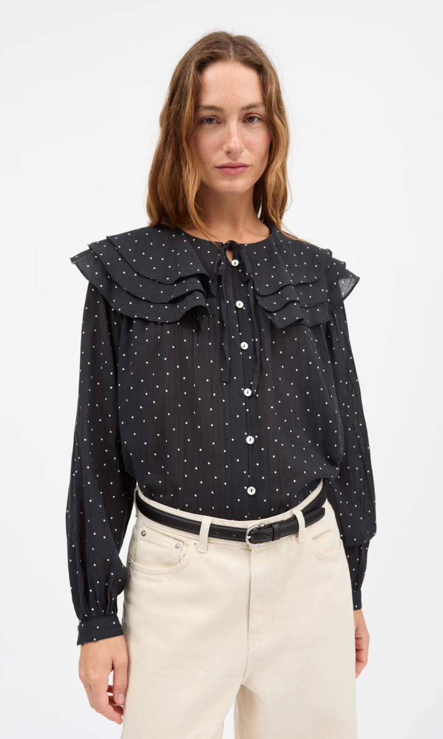 Skall Studio • Lilou Shirt • Black/White Dot