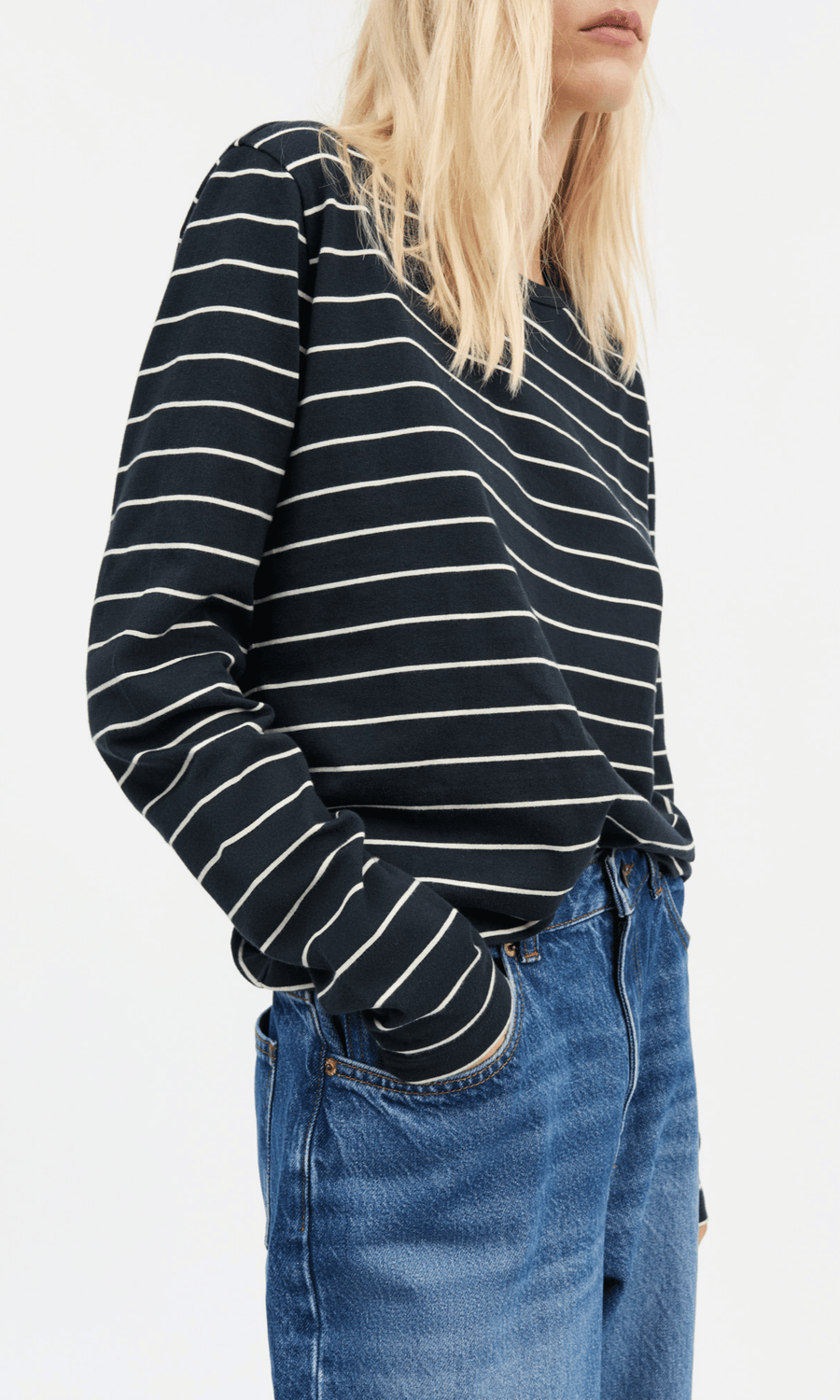 Skall Studio • Loui Blouse • Navy/White Stripe
