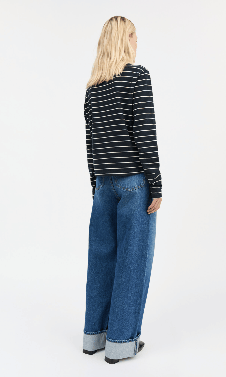 Skall Studio • Loui Blouse • Navy/White Stripe