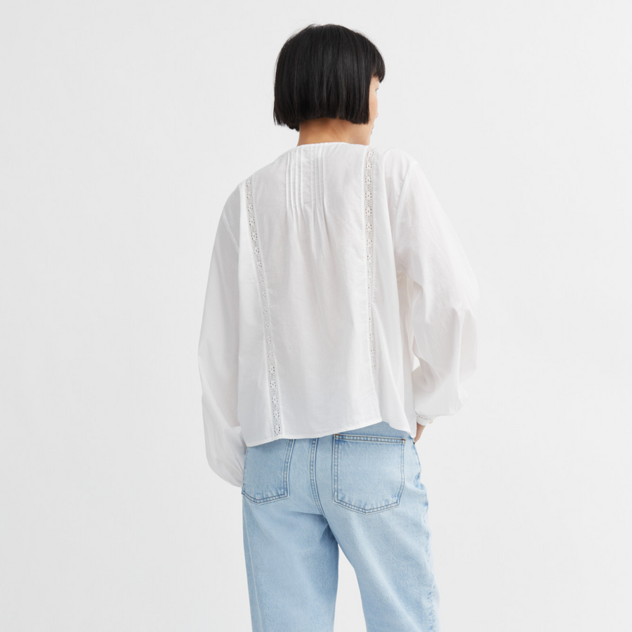 Skall Studio • Magnolia Blouse • Optic White