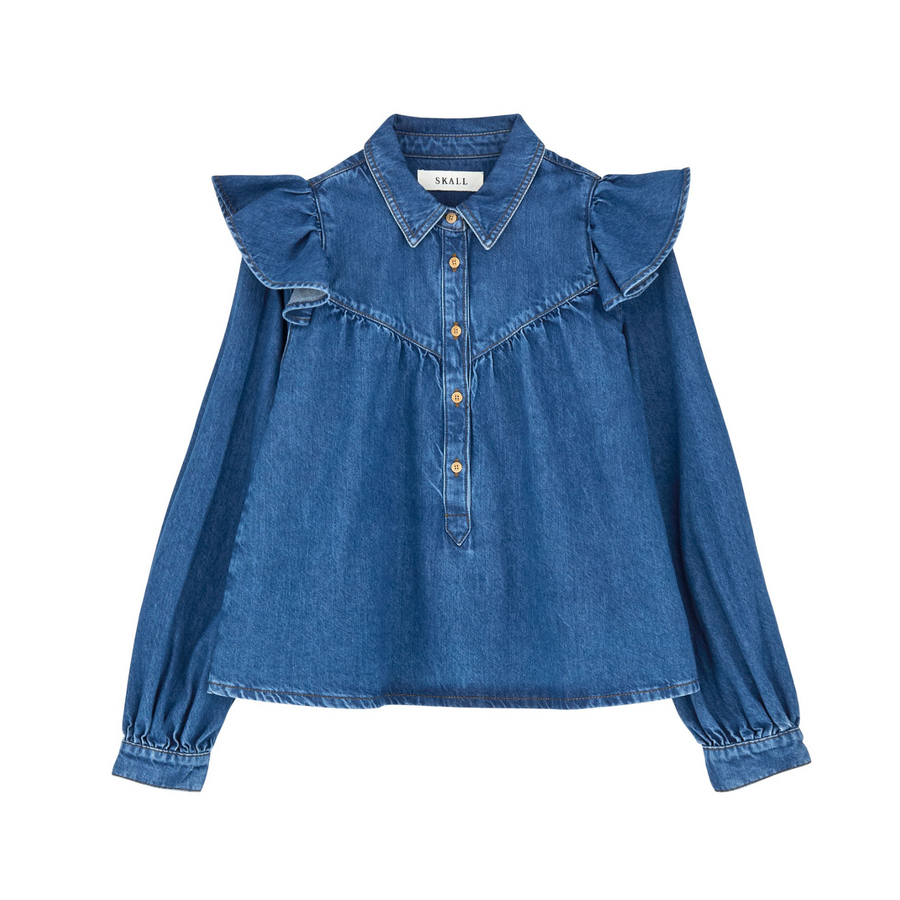 Skall Studio • Mille Blouse • Vintage Washed Blue
