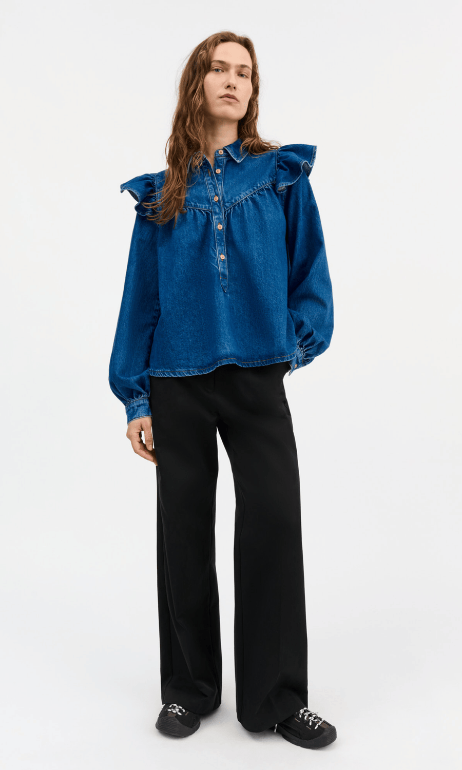 Skall Studio • Mille Blouse • Vintage Washed Blue