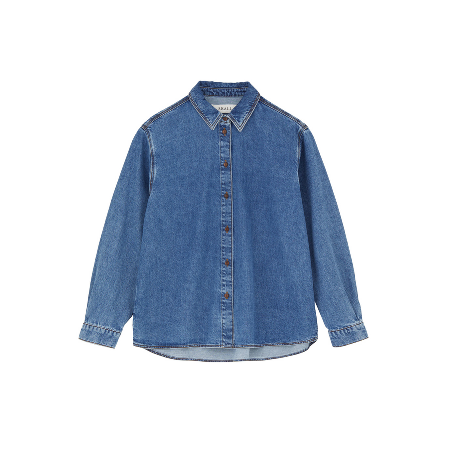 Skall Studio • Millington Shirt • Washed Mid Blue