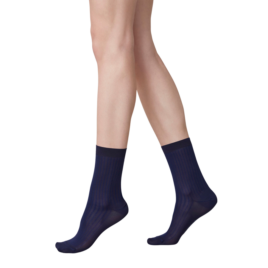 Swedish Stockings • Alexa Silk Touch Socks • Navy
