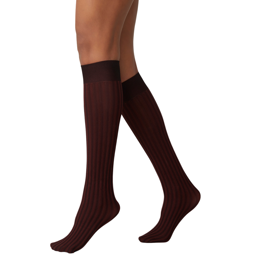 Swedish Stockings • Hilda Knee High Socks • Wine
