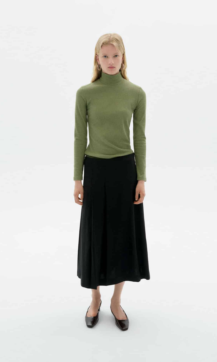 Thinking Mu • Aine Top • Light Eucalyptus Green