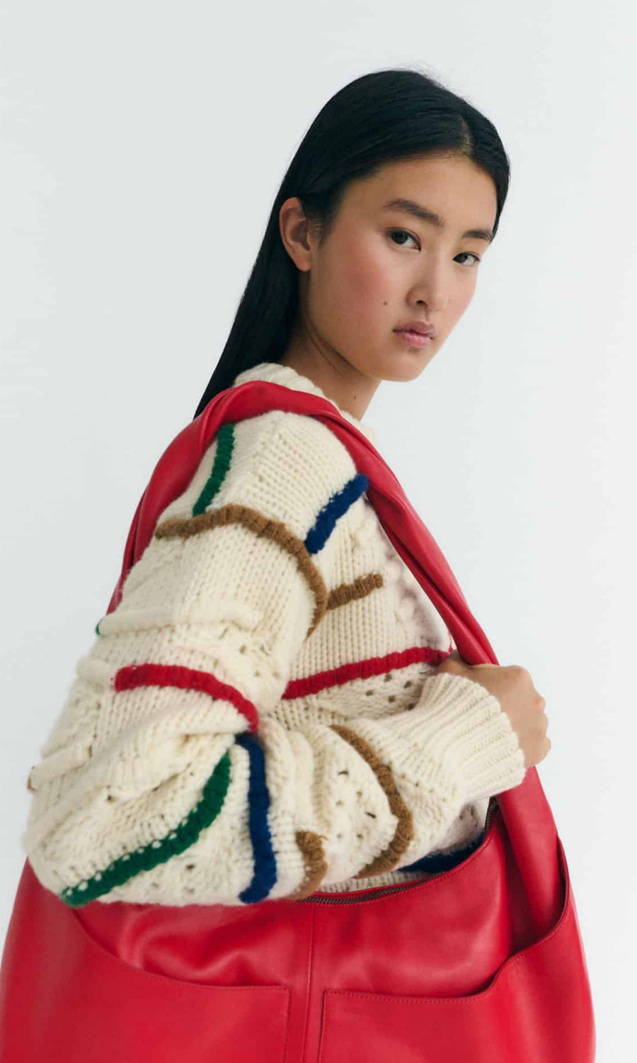 Thinking Mu • Candela Knitted Sweater • Multicolour Macrame
