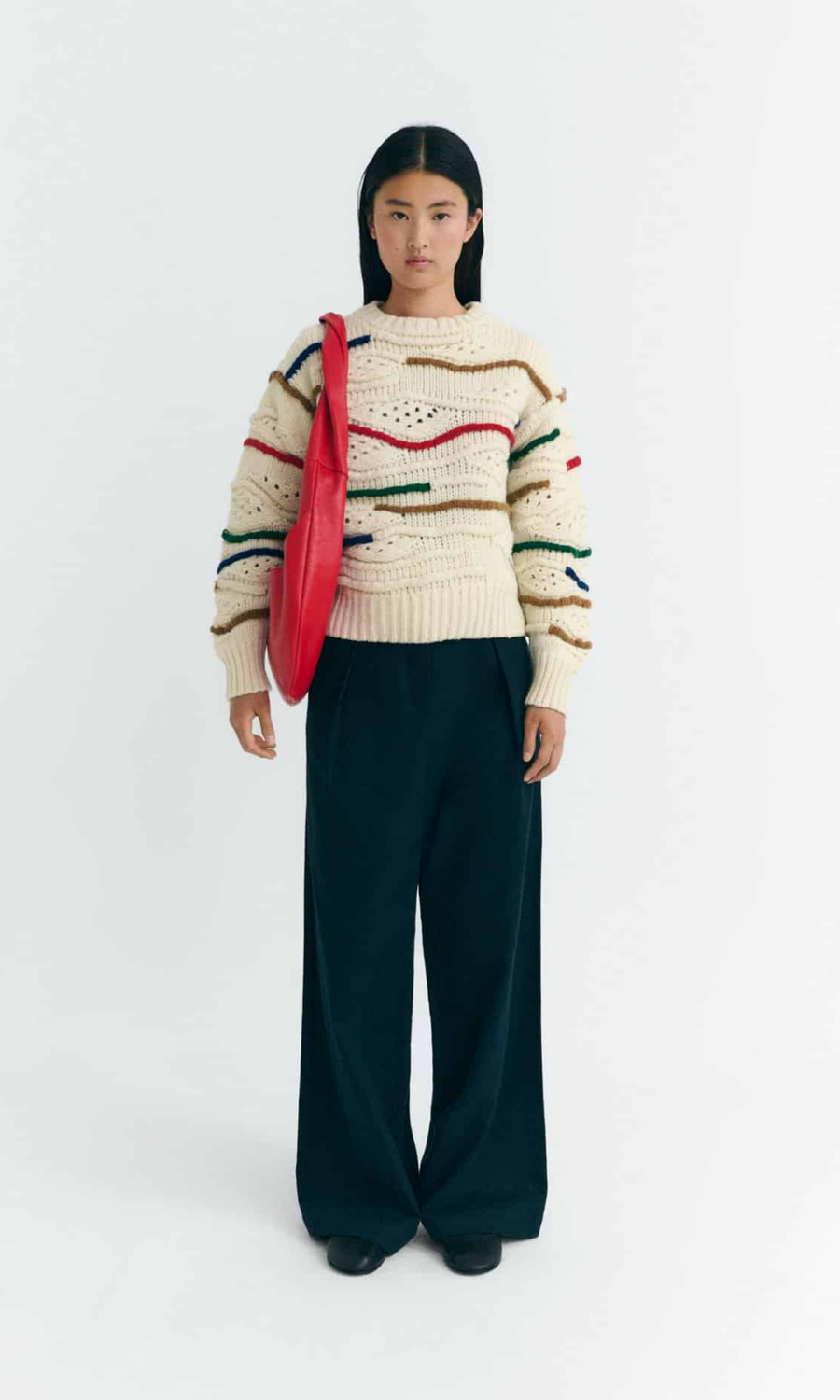 Thinking Mu • Candela Knitted Sweater • Multicolour Macrame