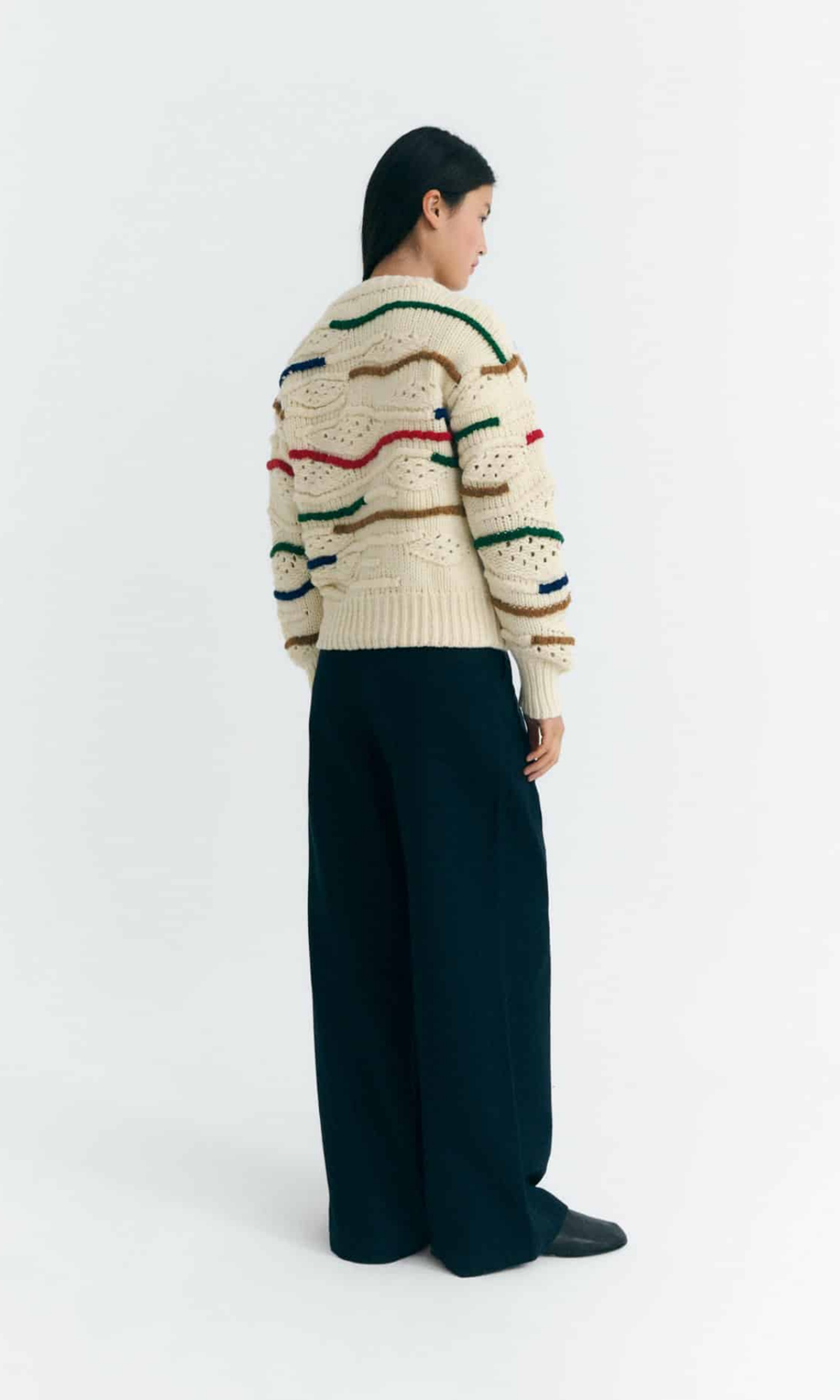 Thinking Mu • Candela Knitted Sweater • Multicolour Macrame