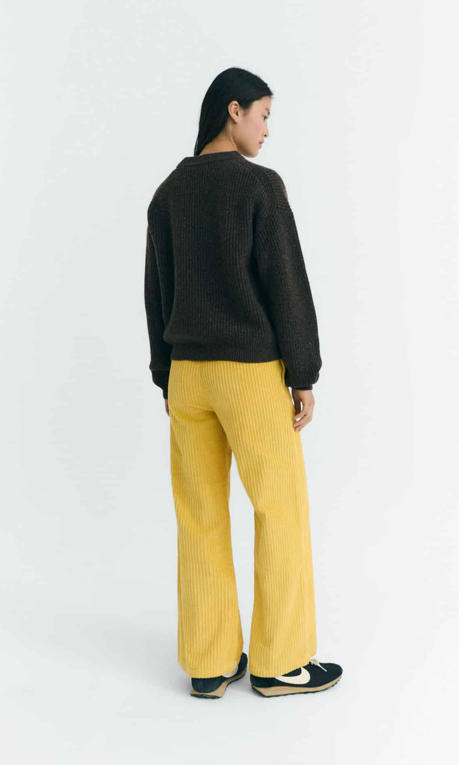 Thinking Mu • Carmen Knitted Sweater • Brown