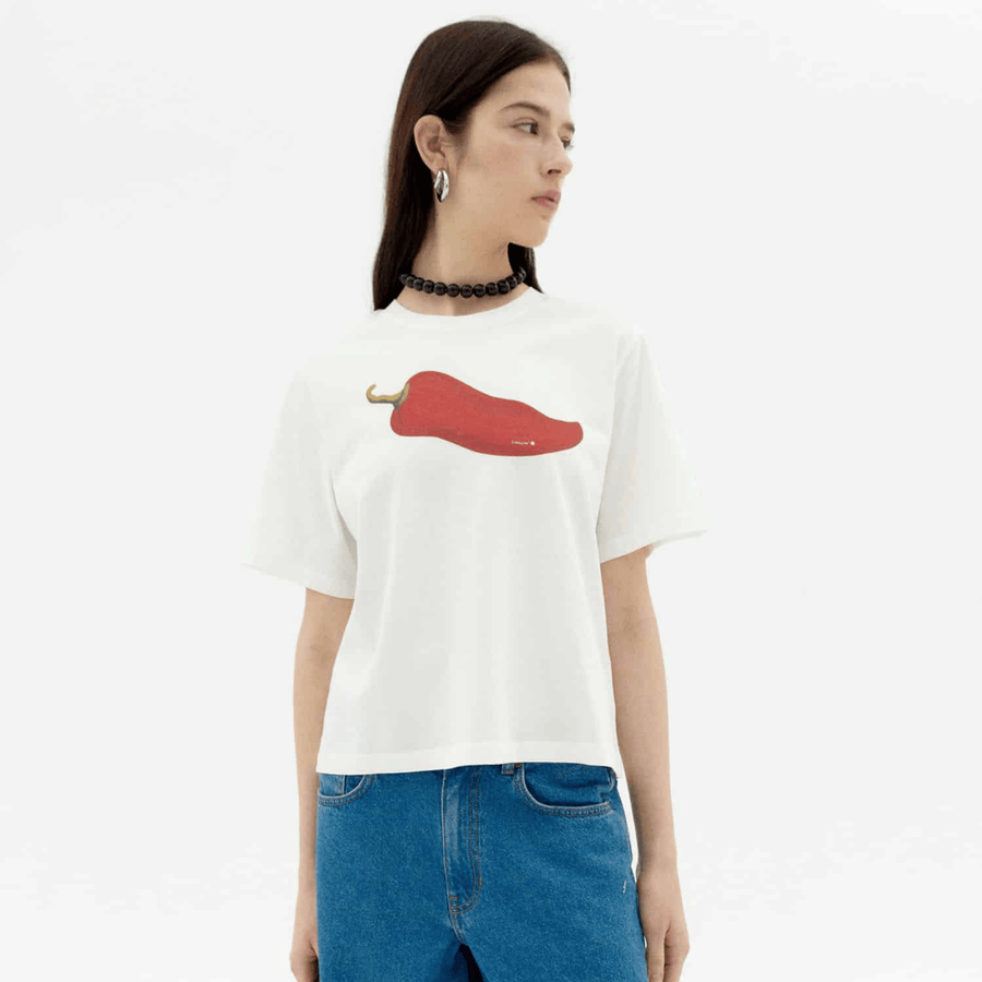 Thinking Mu • Chilli Lucia Tee • White