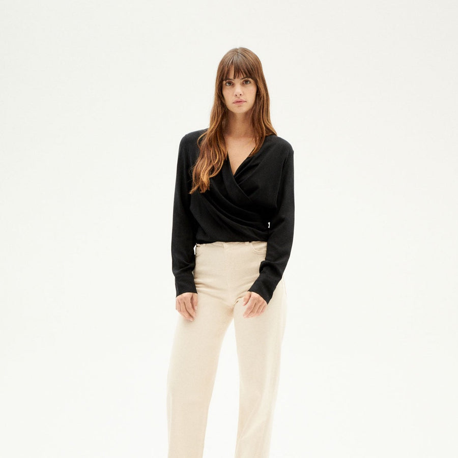 Thinking Mu • Dione Blouse • Black