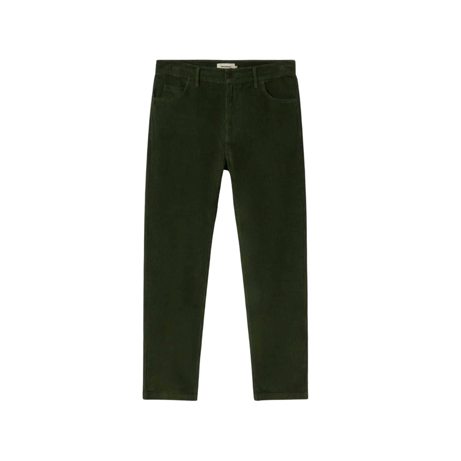 Thinking Mu • Five Pocket Pants • Bottle Green Corduroy