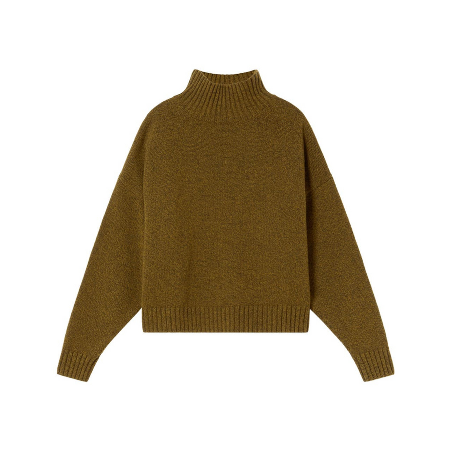 Thinking Mu • Idra Knitted Sweater • Caper Melange