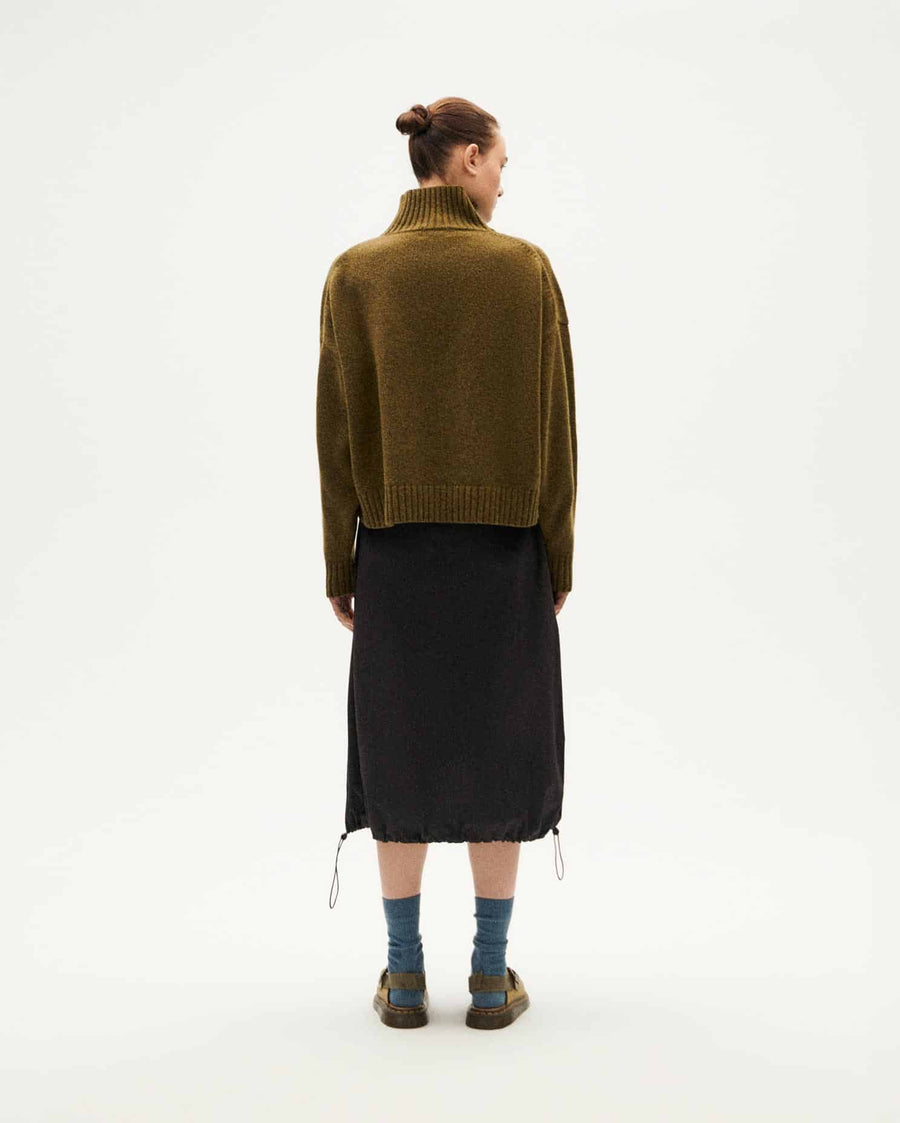 Thinking Mu • Idra Knitted Sweater • Caper Melange