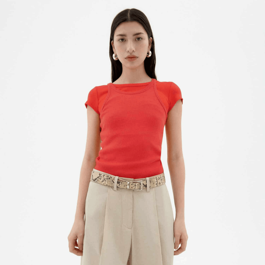 Thinking Mu • Harriet Top • Firey Red