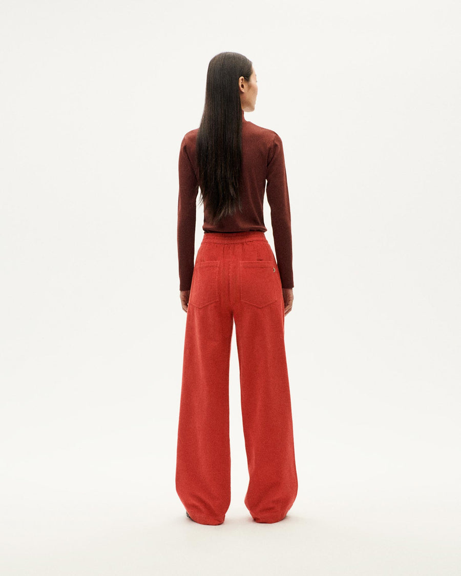 Thinking Mu • Manolita Pants • Goji Red Corduroy