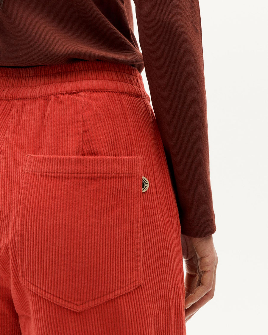 Thinking Mu • Manolita Pants • Goji Red Corduroy