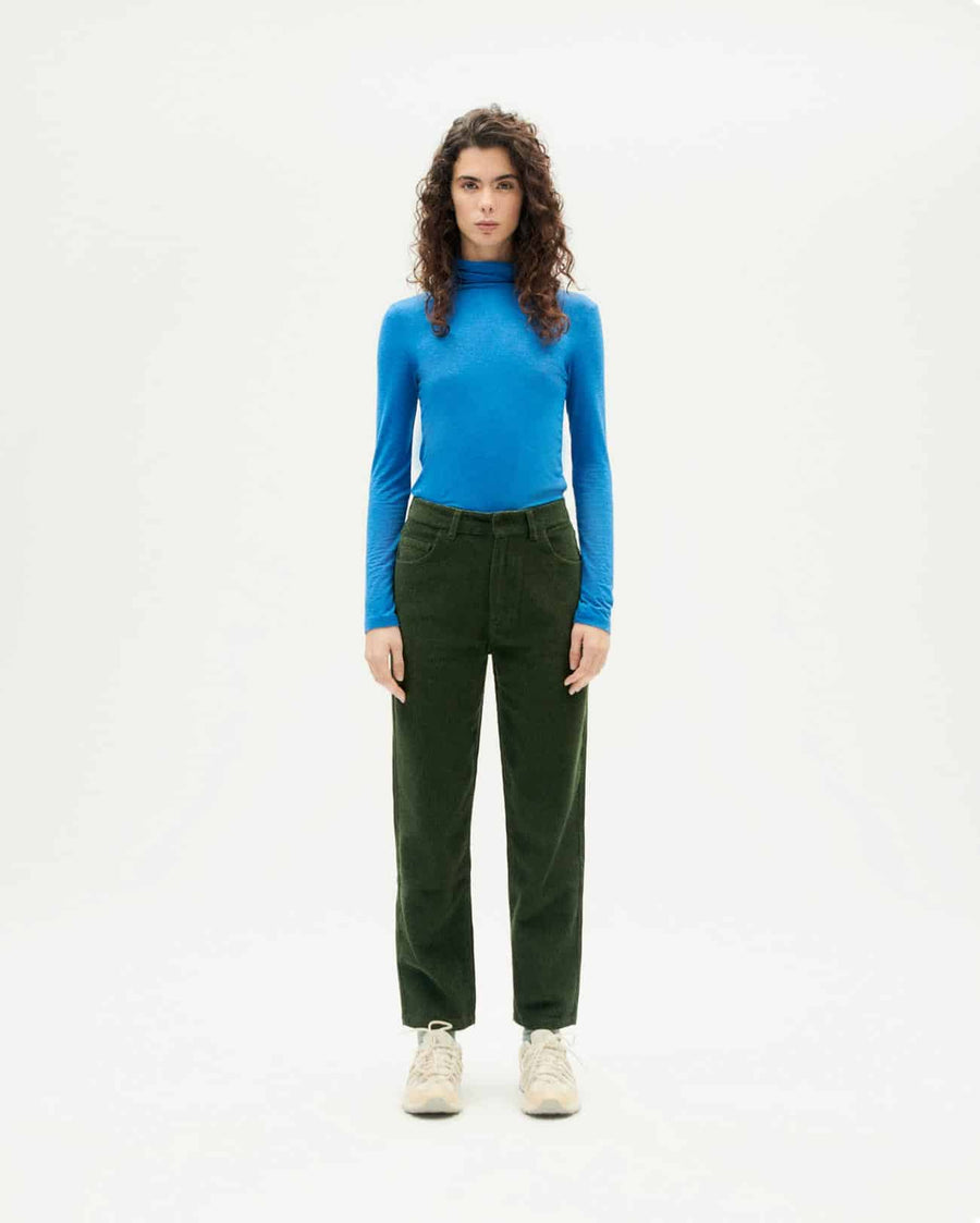 Thinking Mu • Nele Pants • Green Corduroy