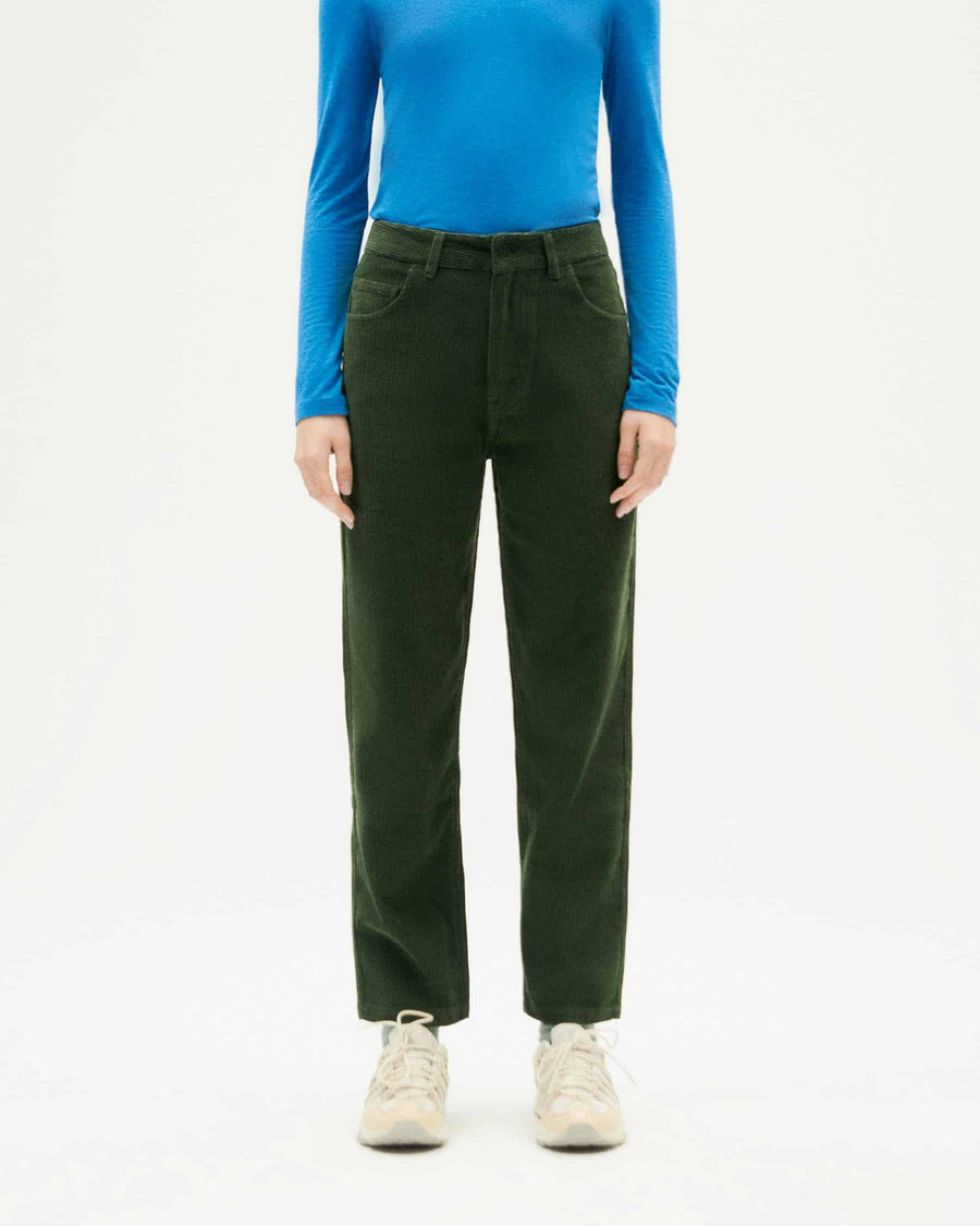 Thinking Mu • Nele Pants • Green Corduroy