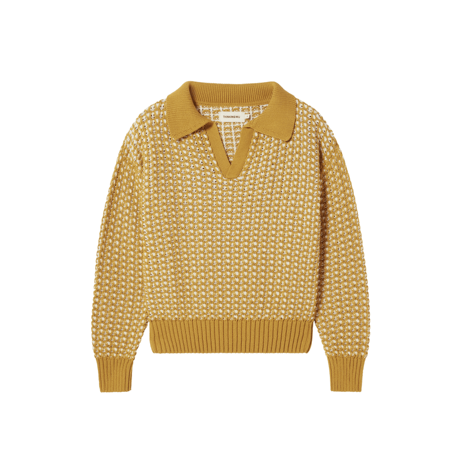 Thinking Mu • Paquita Knitted Sweater • Amber