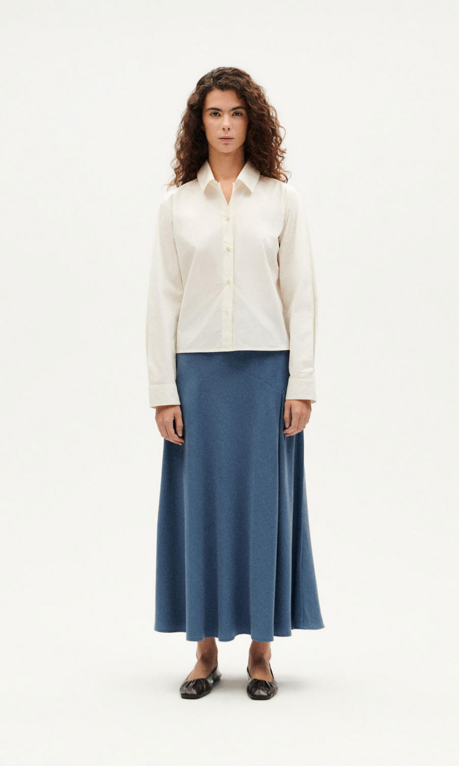 Thinking Mu • Tori Skirt • Sea Blue