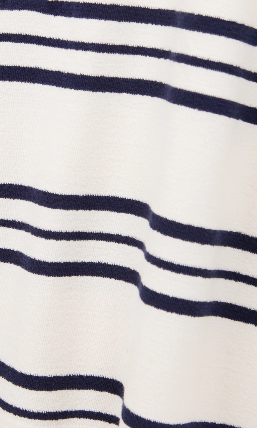 Unfeigned • Long Sleeve Oversized T-Shirt • Terry Dark Navy Stripes