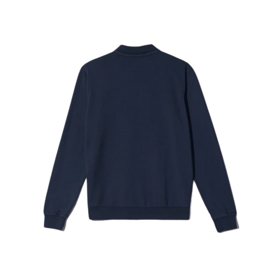 Unfeigned • Long Sleeve Polo • Navy Blue